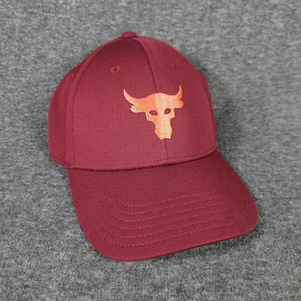 Under Armour x Project Rock Hat Cap Maroon Womens 1361572 626 New